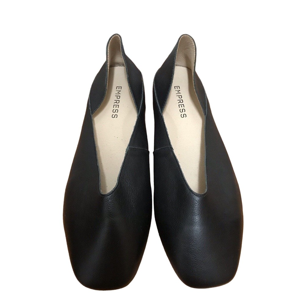 Empress Comfy Women Flat Shoes Black 40 I US 10 Black